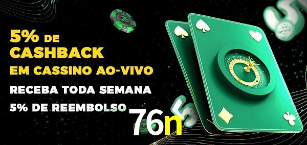 Promoções do cassino ao Vivo 76n